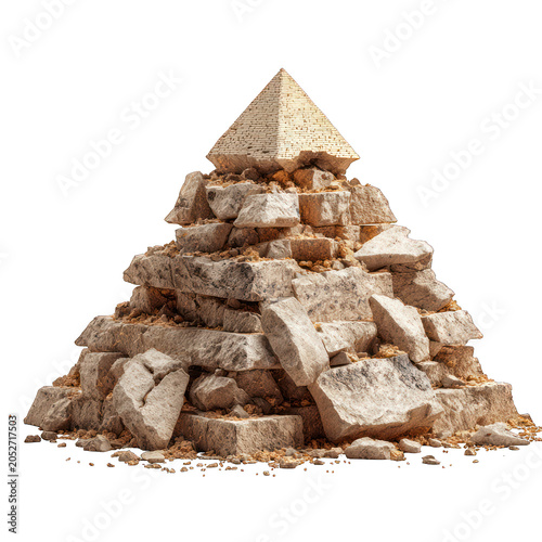 Pyramid Isolated transparent on white background