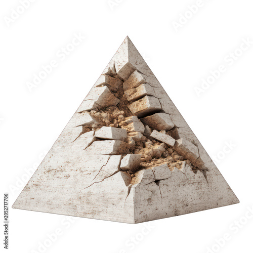 Pyramid Isolated transparent on white background