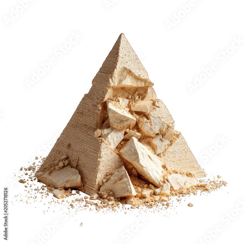 Pyramid Isolated transparent on white background