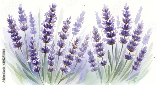 Fresh purple lavender flowers in natural setting