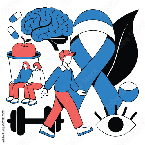 Drug Awareness and Prevention Day Vector Illustration