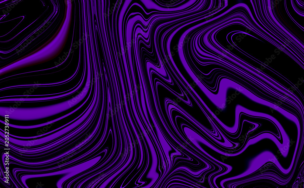 Fototapeta premium Vibrant purple and black swirling abstract background texture pattern