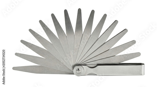 Stainless steel multi-tool knife with 14 detachable blades and folding mechanism, closed position