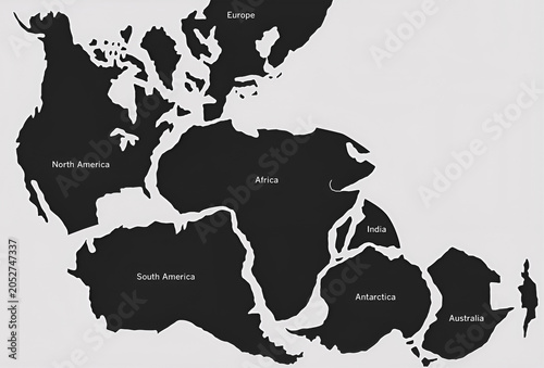 Photos Morphological and Geological Evidence of Continental Drift (Wegener's Theory)