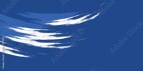Foto Abstract Blue and White Grunge Background with Halftone Style