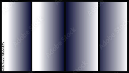 Modern Industrial Silver and Blue Gradient Vector Layout, Minimalist Cylindrical Metal Texture Surface Illustration