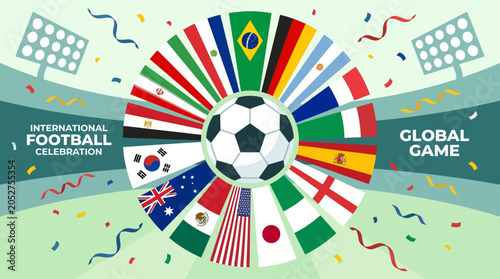 Slika na platnu International Football Global Game Celebration.