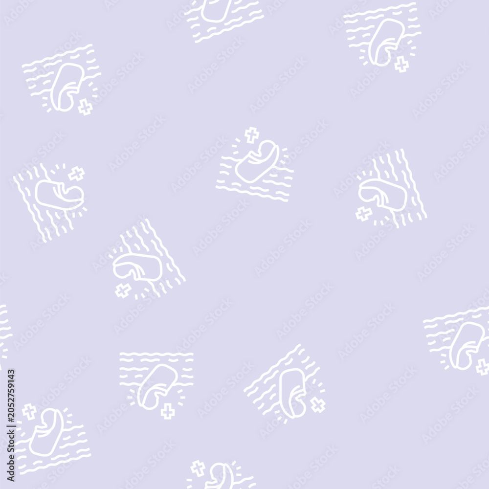 Obraz premium baptism christianity vector line seamless pattern baptism christianity sign illustration