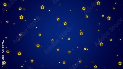 stars neon light glowing on night sky twinkle animation, kids lullaby and nursery rhyme social media motion background