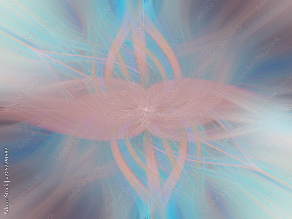 Fototapeta premium Abstract colors and blurred background texture. Fractal rendered background