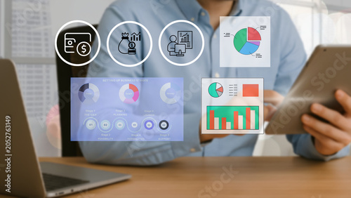 Photos Business leaders are planning investments, finance, and digital technology