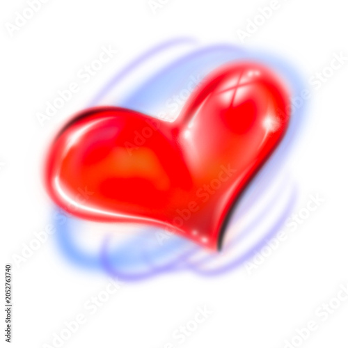 Airbrush Grainy Valentine day Vintage love background design hand drawn style, blurry grain suitable for t-shirt and apply your lettering name, isolated on white background Y2k and bootleg scene.