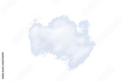 White Cloud PNG Transparent Background Element