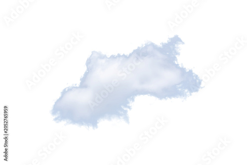 White Cloud PNG Transparent Background Element