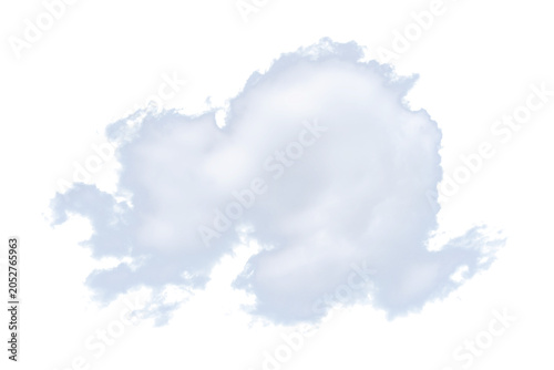 White Cloud PNG Transparent Background Element