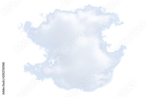 White Cloud PNG Transparent Background Element