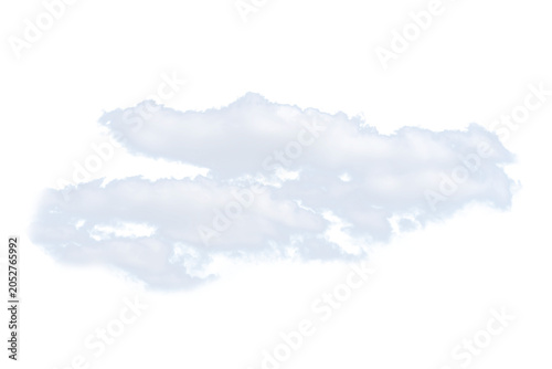 White Cloud PNG Transparent Background Element