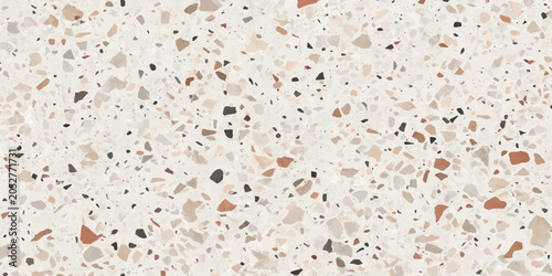 Elegant light beige terrazzo texture with fine mineral inclusions terrazzo decorative background aggregate interior construction material architectural composite abstract finishing