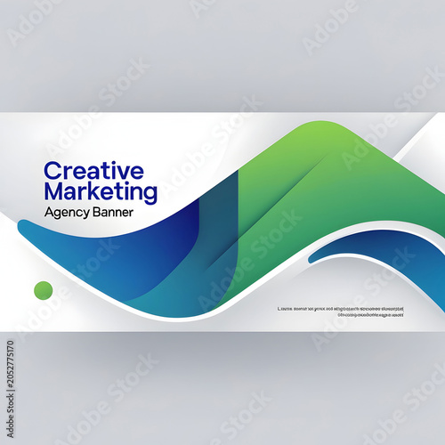 Creative digital marketing agency banner template