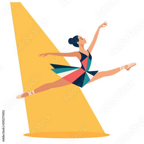 Φωτογραφία Woman in Ballet Dance Motion.