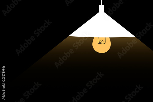 Foto Flat Light Bulb Stock Vector