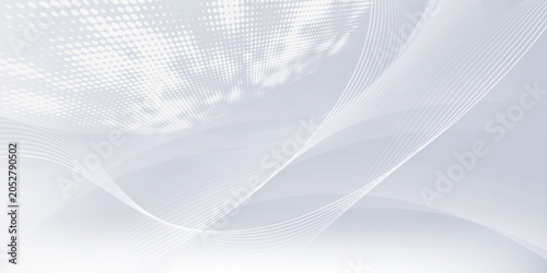 Canvas-taulu gray and white abstract background modern vector illustration