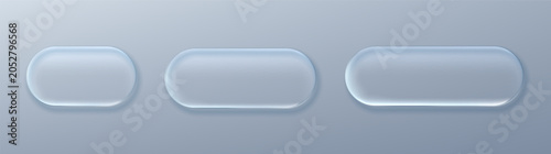 Transparent glass frame with glossy liquid effect, perfect for modern UI design, neon glow buttons, and sleek 3D interface elements with frosted texture.