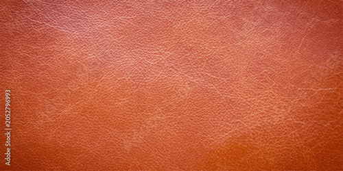 Quadro su tela A close-up textured background of distressed brown leather, showing natural grain and subtle imperfections, conveying a rustic and vintage feel