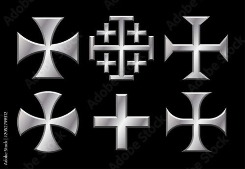 Foto Crusade cross metal silver collection