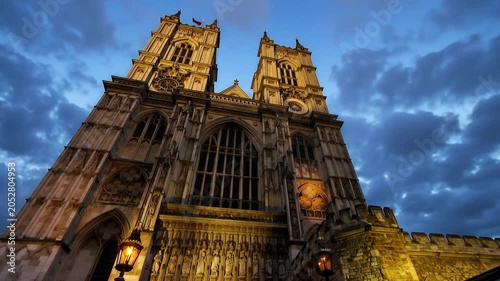 Westminster Abbey - Collegiate Church of St Peter at Westminster in London, Europe. Built in the year 1065.