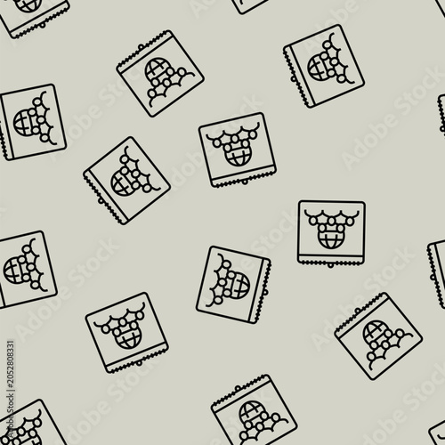 Quadro su tela international day for tolerance vector line seamless pattern international day f