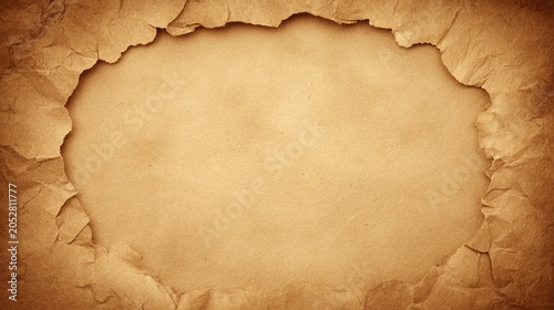 Abstract background with torn paper edges and natural organic scraps copy space