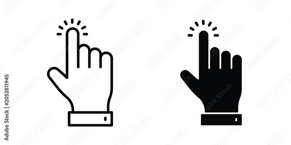 Fototapeta premium Hand click icon