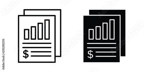 Canvastavla Income statement icon