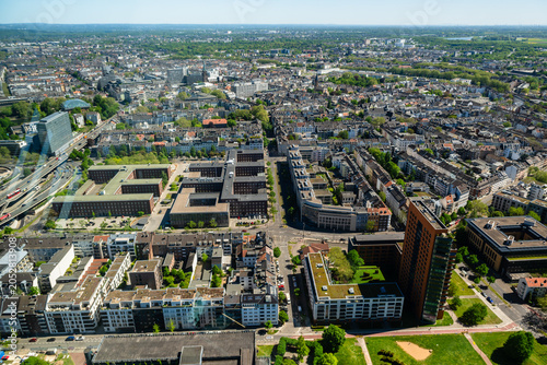 Foto German city of Dusseldorf from above
