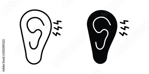 Cuadro en lienzo Otitis icon