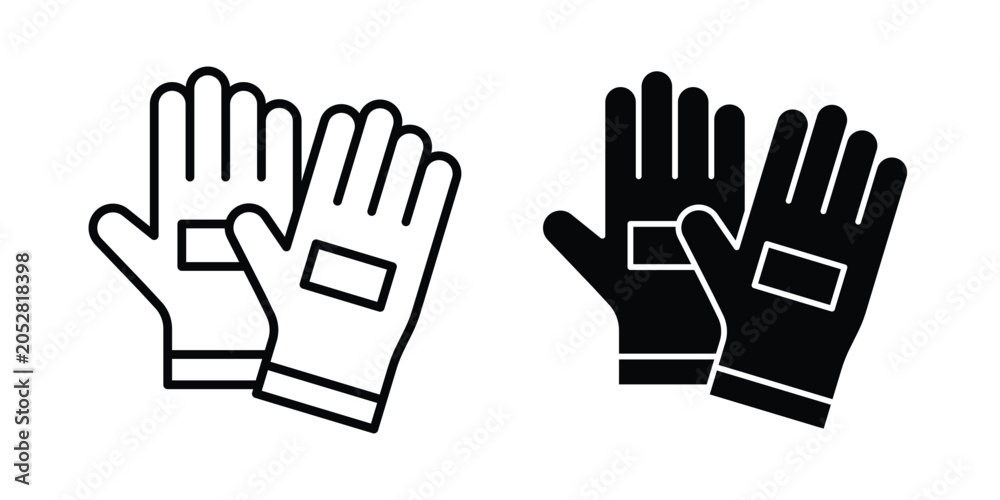 Obraz premium safety gloves icon
