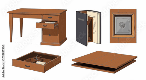 Photos Wooden Furniture and Items with Hidden Secret Compartments