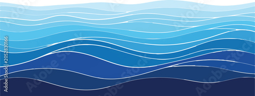 Abstract background featuring overlapping blue waves abstract gradient background nautical illustration minimalist creative wallpaper backdrop decorative refreshing elements peaceful