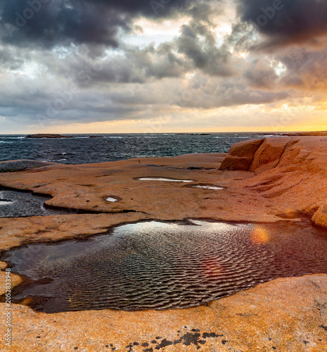 Schärenküste in Valön in Bohuslän Schweden