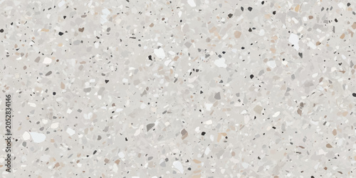 Cuadro en lienzo Minimalist light gray terrazzo texture with mixed stone chip details terrazzo ba