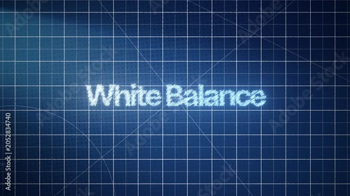 Modern blueprint-style cutting mat animation with detailed grid layout and smooth motion, perfect for designers, tutorials, and creative presentations with white balance title.