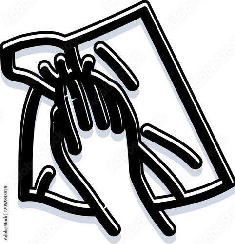 Fotografi Hand with a cloth wiping a flat surface, representing an action of cleaning, mai