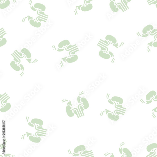 Photos adrenals endocrinology vector glyph seamless pattern adrenals endocrinology sign
