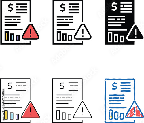 Foto unsuccessful styles investments agreement color icon vector