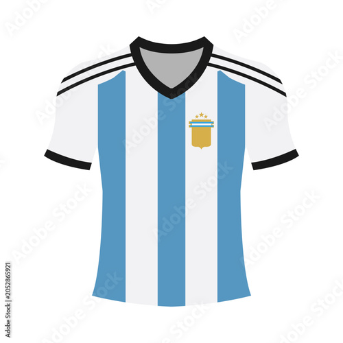 Foto Argentina National Soccer Team Jersey Illustration