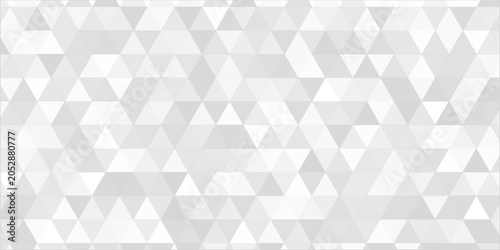 Foto White triangle geometric pattern background, Geometric background made of triangles, Abstract geometric background