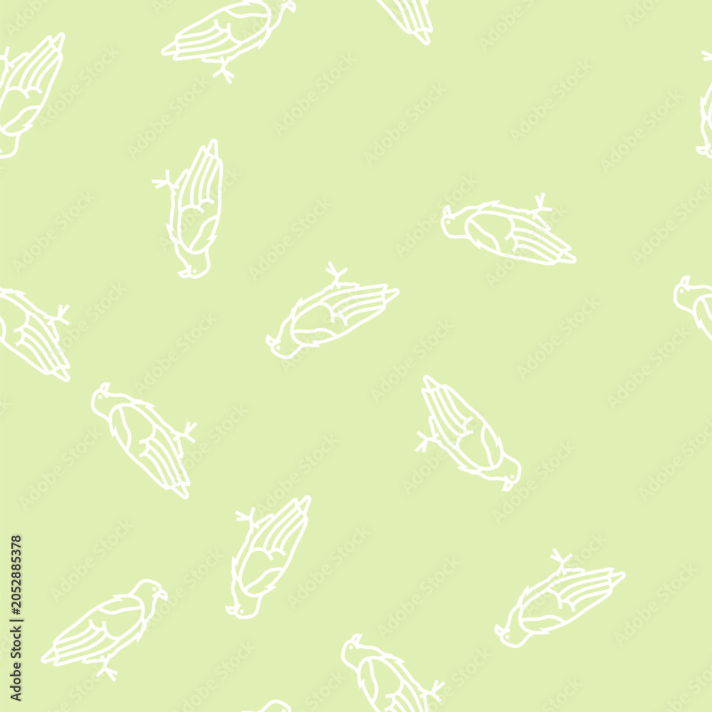 Obraz premium eagle bird vector line seamless pattern eagle bird sign illustration