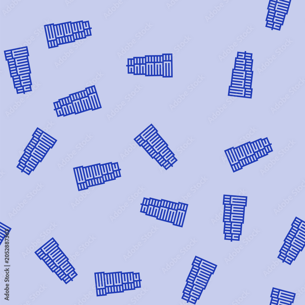 Naklejka premium department bank building vector line seamless pattern department bank building sign illustration