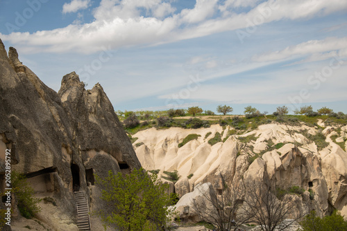 Cuadro en lienzo panorama of ancient structures in Goreme National Park in Cappadocia